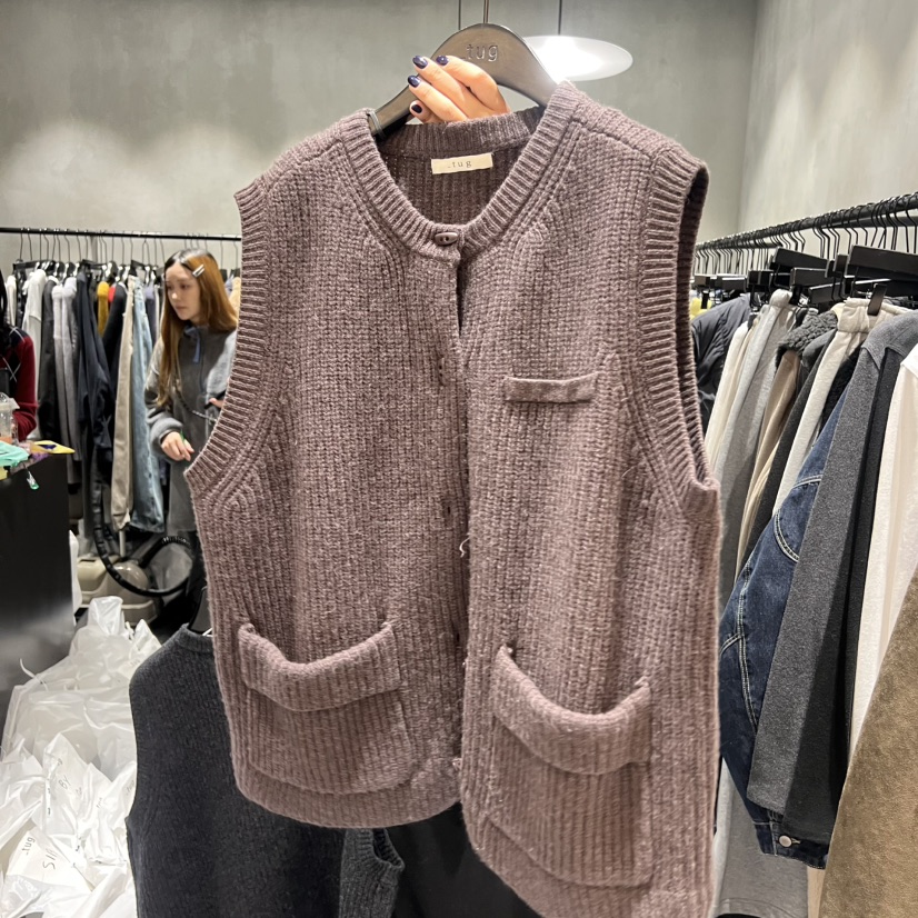 TUG東大門㊣實拍女士新品休閑時尚熱賣人氣真品25秋冬推薦馬甲TUG馬甲圖色2