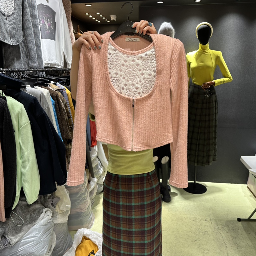 CHAVI東大門㊣直郵女裝新品職業熱賣人氣休閑真品時尚針織衫CHAVI針織衫圖色1