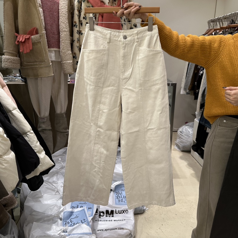 MELO韓國代購㊣女士新品25秋冬時尚休閑推薦人氣熱賣休閑褲MELO休閑褲圖色1