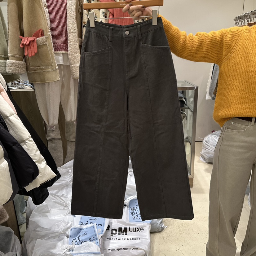 MELO韓國代購㊣女士新品25秋冬時尚休閑推薦人氣熱賣休閑褲MELO休閑褲圖色2