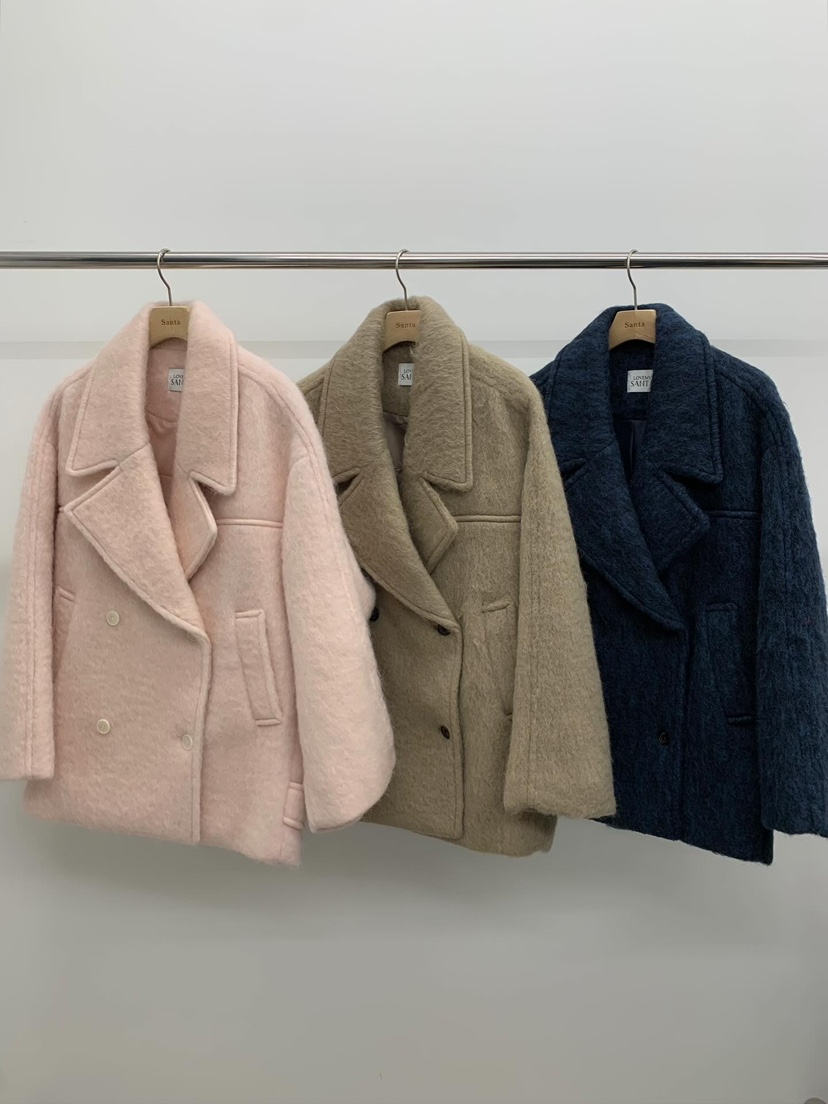 LOVE MY SANTA東大門㊣直郵女士新款休閑熱賣職業短款大衣Santa/LOVE MY SANTA短款大衣