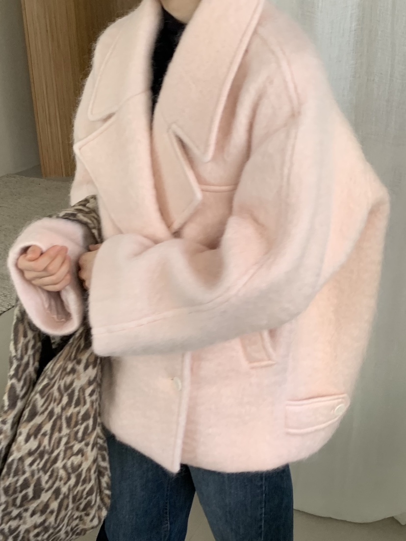 LOVE MY SANTA東大門㊣直郵女士新款休閑熱賣職業短款大衣Santa/LOVE MY SANTA短款大衣