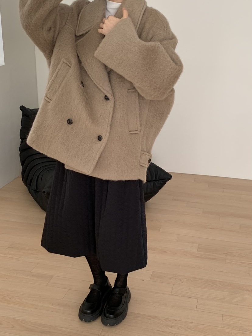 LOVE MY SANTA東大門㊣直郵女士新款休閑熱賣職業短款大衣Santa/LOVE MY SANTA短款大衣