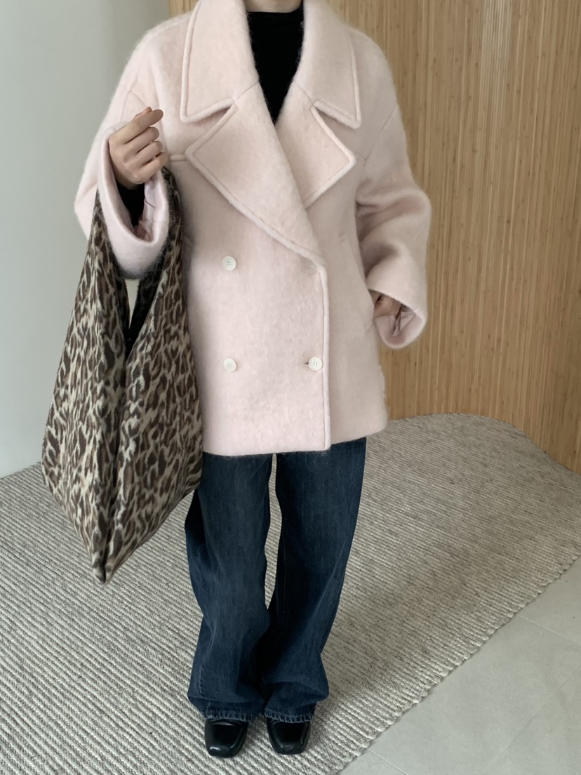 LOVE MY SANTA東大門㊣直郵女士新款休閑熱賣職業短款大衣Santa/LOVE MY SANTA短款大衣圖色1