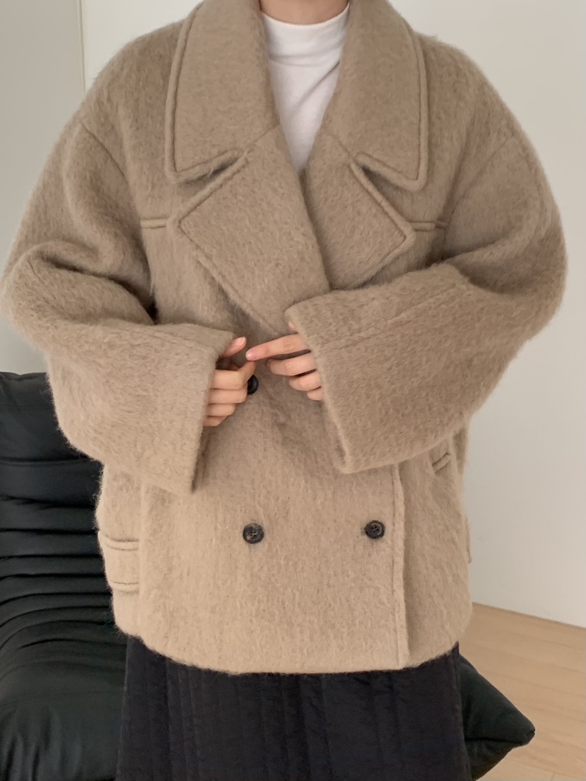 LOVE MY SANTA東大門㊣直郵女士新款休閑熱賣職業短款大衣Santa/LOVE MY SANTA短款大衣圖色2