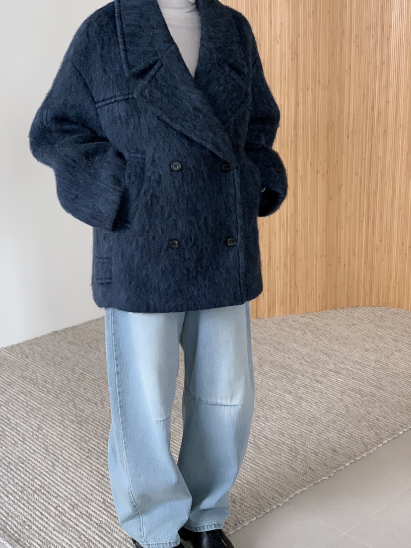 LOVE MY SANTA東大門㊣直郵女士新款休閑熱賣職業短款大衣Santa/LOVE MY SANTA短款大衣圖色3