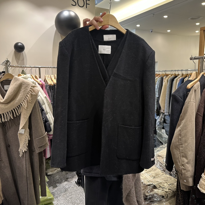 SOF韓國代購㊣女裝新品真品推薦職業人氣時尚25秋冬套裝兩件套SOF套裝圖色2黑色