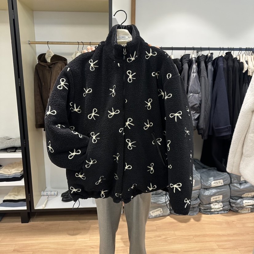 MUYBIEN韓國代購㊣女裝新款推薦休閑熱賣真品人氣夾克里外穿絨MUYBIEN夾克圖色1