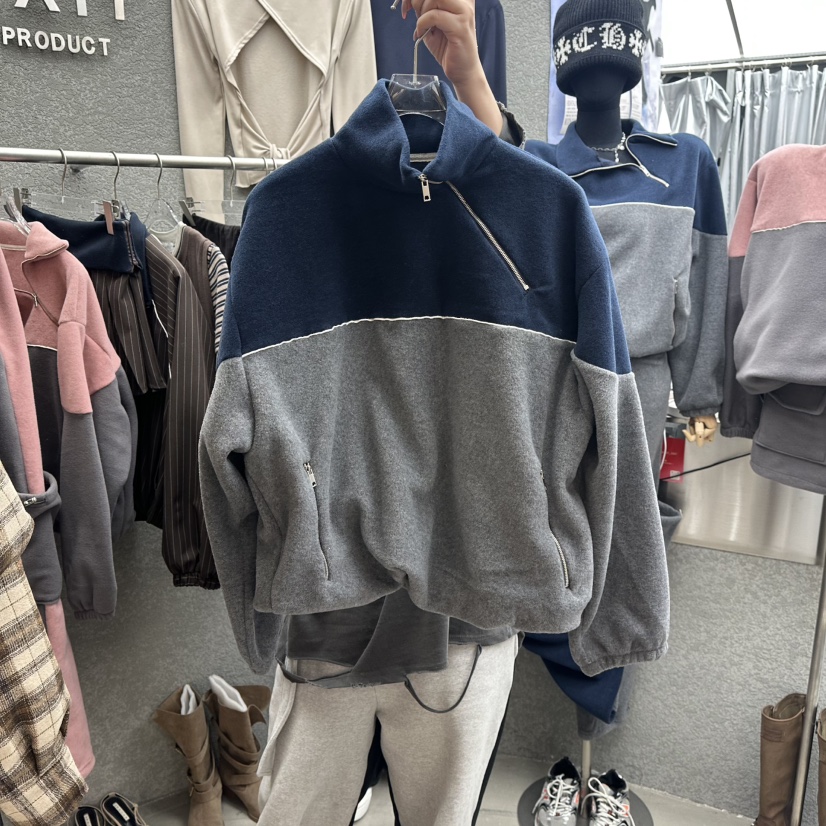 EXIT東大門㊣直郵女士新款職業休閑熱賣真品推薦時尚衛衣羊毛EXIT衛衣圖色2