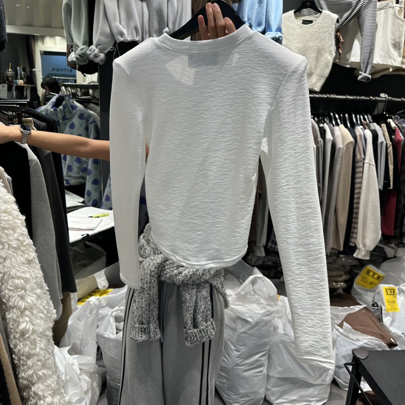 LONE STAR韓國直郵㊣女裝新品25秋冬熱賣推薦真品休閑長袖T恤LONE STAR長袖T恤