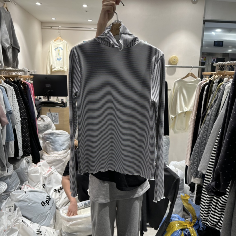 J.BALLOON韓國代購㊣女裝新款熱賣25秋冬時尚休閑推薦長袖T恤J.BALLOON長袖T恤圖色1