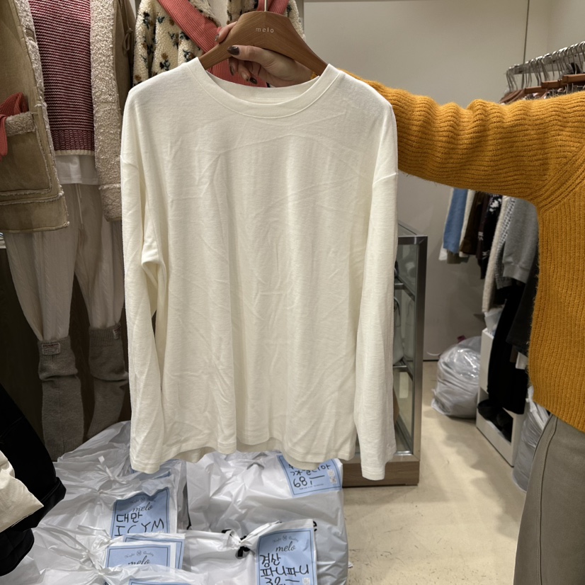 MELO東大門㊣直郵女士新款時尚熱賣休閑推薦真品職業長袖T恤MELO長袖T恤圖色1