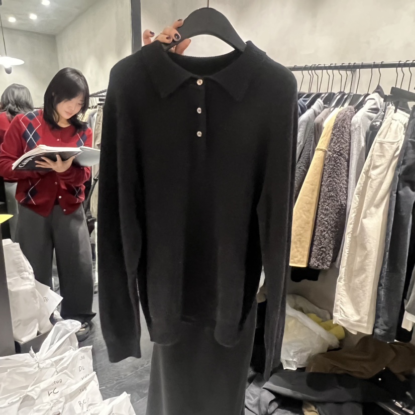 TUG韓國代購㊣女裝新品職業真品時尚熱賣推薦人氣25秋冬針織衫TUG針織衫圖色1