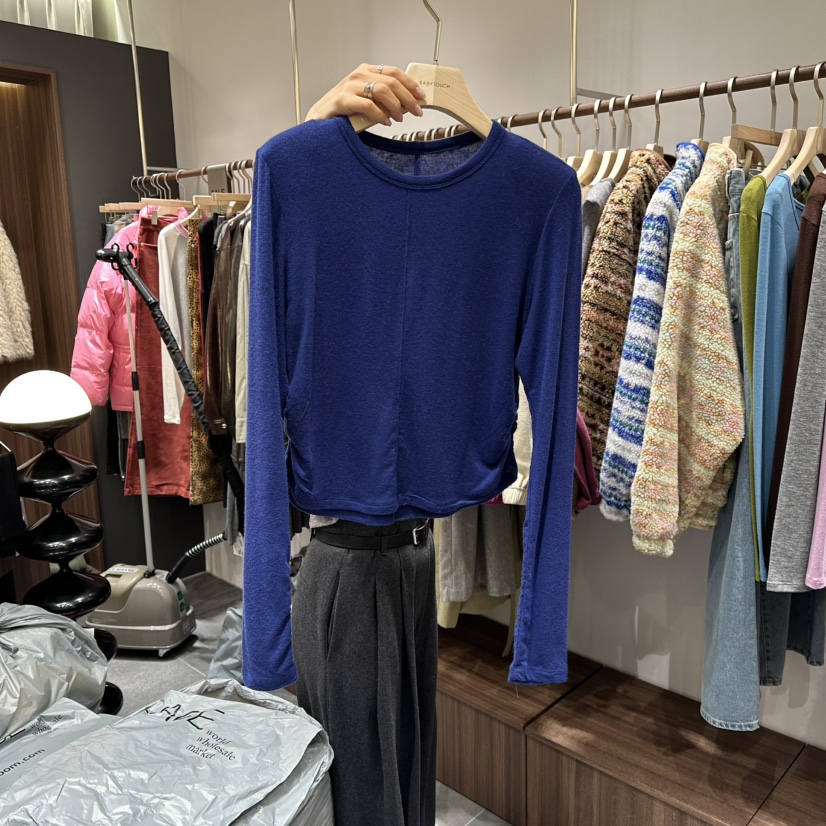 BABYTOUCH東大門㊣直郵女士新品推薦熱賣25秋冬長袖T恤羊毛絲綢BABYTOUCH長袖T恤圖色4