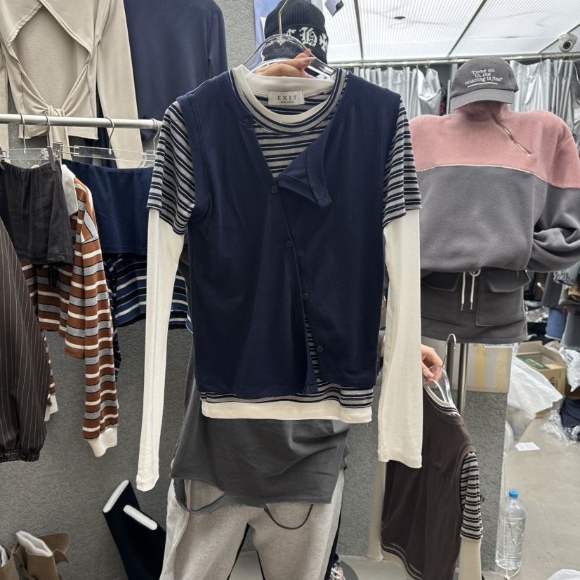 EXIT東大門㊣代購女裝新款休閑職業真品推薦25秋冬套裝三件套EXIT套裝圖色2