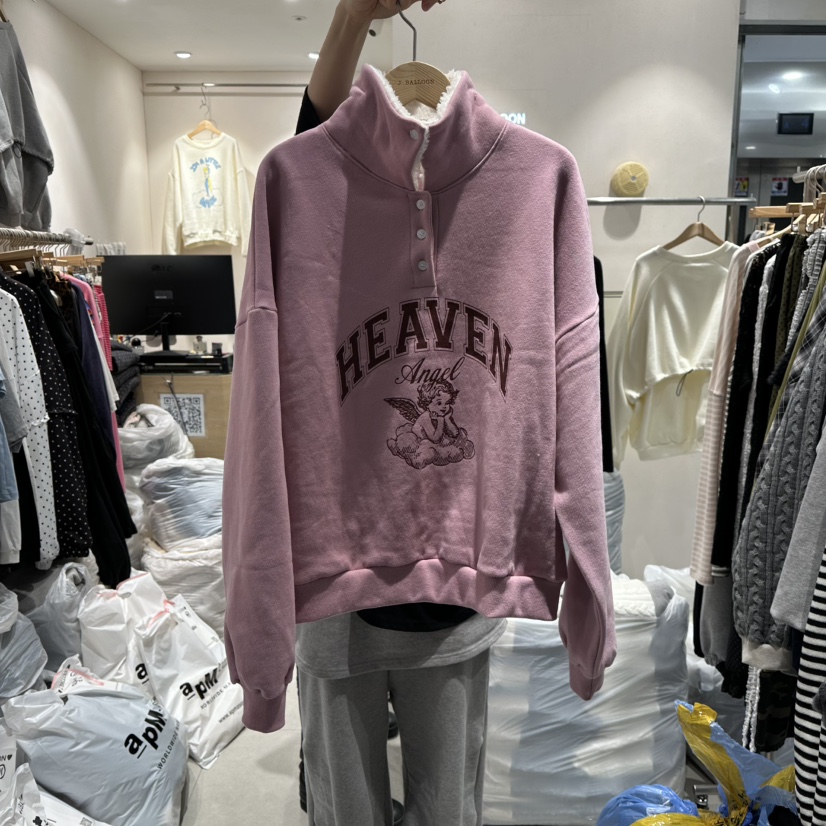 J.BALLOON韓國直郵㊣女裝新款時尚休閑人氣熱賣職業推薦衛衣J.BALLOON衛衣圖色1