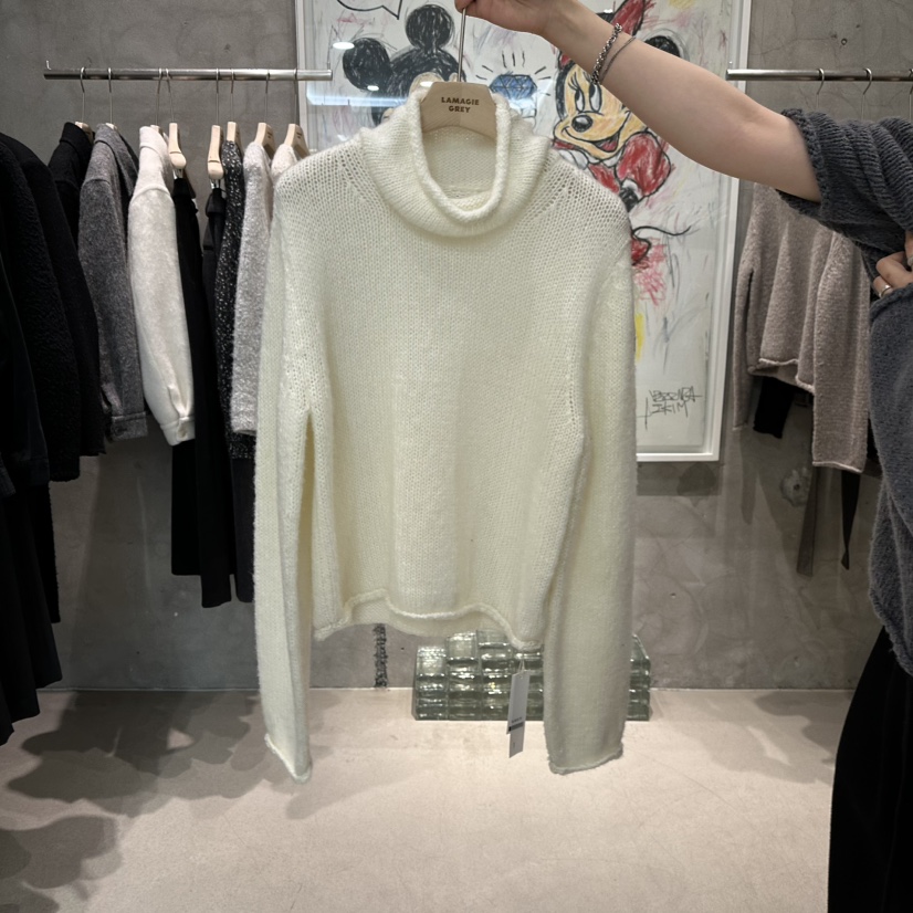 LAMAGIEPIE韓國直郵㊣女裝新款人氣休閑推薦職業時尚針織衫LAMAGIE GREY針織衫圖色1