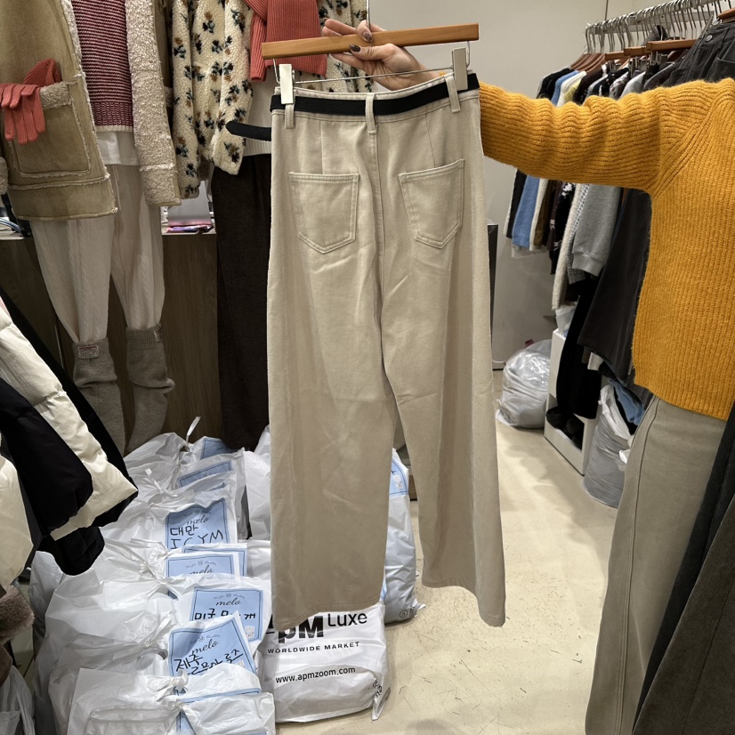 MELO東大門㊣直郵女裝新款人氣休閑職業推薦熱賣牛仔褲含腰帶MELO牛仔褲