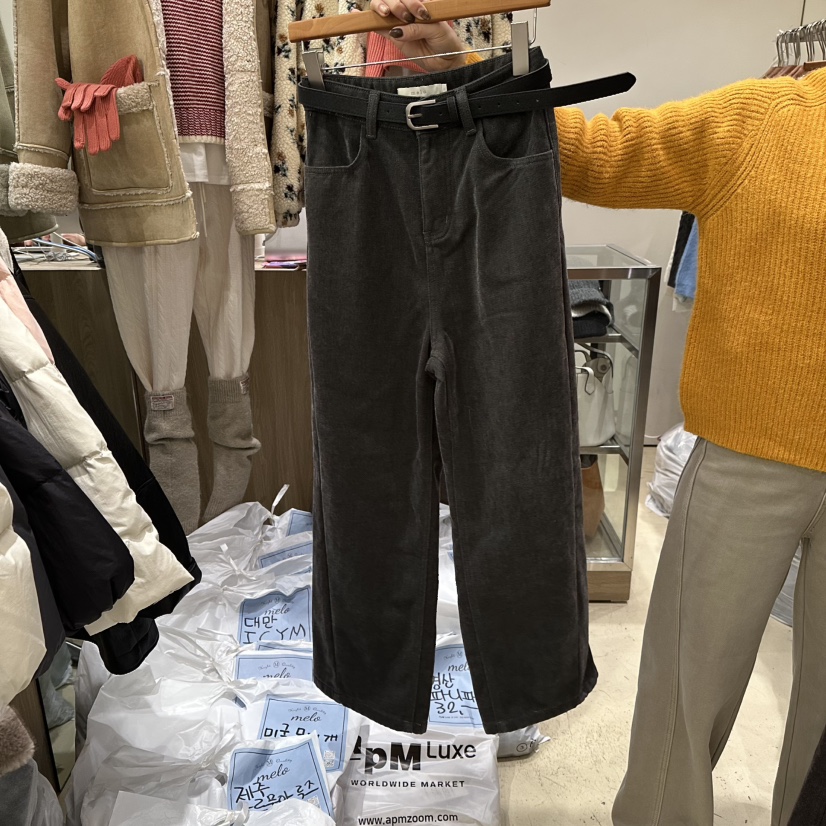 MELO東大門㊣直郵女裝新款人氣休閑職業推薦熱賣牛仔褲含腰帶MELO牛仔褲圖色4