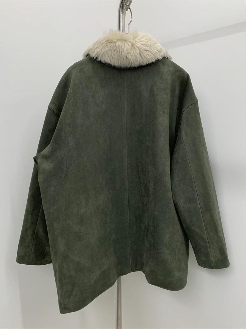 LOVE MY SANTA東大門㊣代購女裝新款25秋冬熱賣中長款大衣絨Santa/LOVE MY SANTA中長款大衣