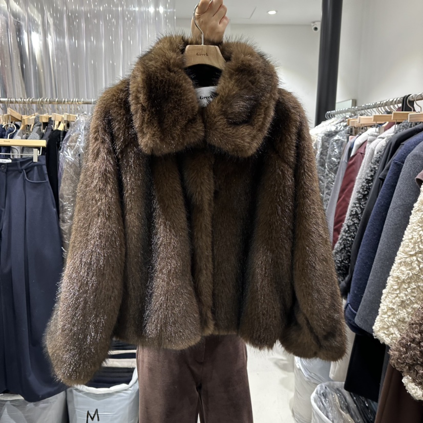 GREEK東大門㊣實拍女士新品人氣時尚職業熱賣25秋冬短款大衣GREEK短款大衣圖色2