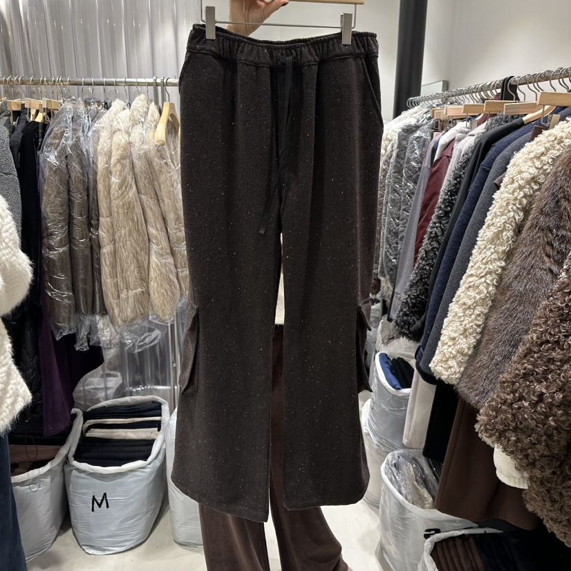 GREEK東大門㊣直郵女裝新品人氣25秋冬休閑熱賣休閑褲人字紋GREEK休閑褲圖色2