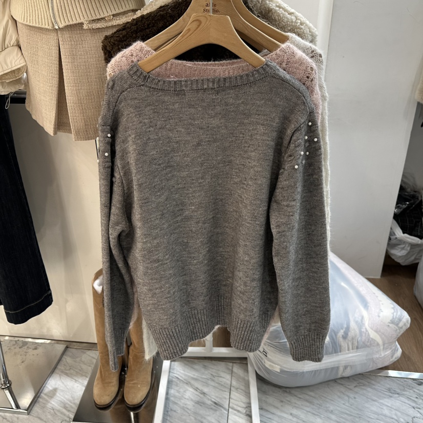 ABLESTUDIO東大門㊣實拍女裝新品人氣25秋冬休閑熱賣針織衫ABLESTUDIO針織衫