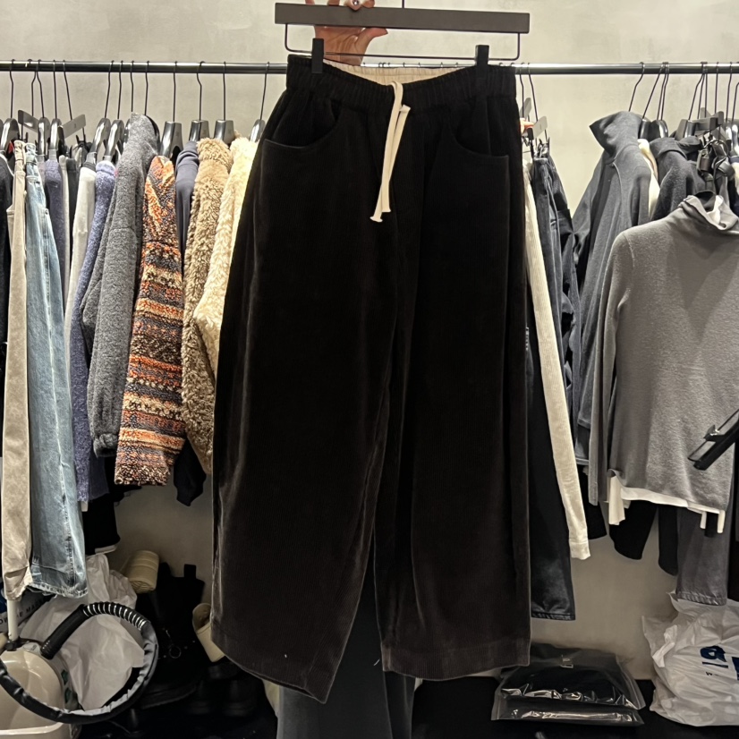 TUG東大門㊣代購女裝新款熱賣時尚職業推薦25秋冬休閑褲燈芯絨TUG休閑褲圖色1