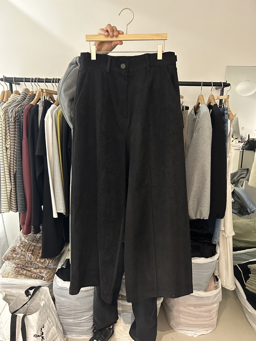 AS THOUGHT韓國代購㊣女裝新品推薦人氣25秋冬熱賣休閑褲腰帶AS THOUGHT休閑褲圖色3