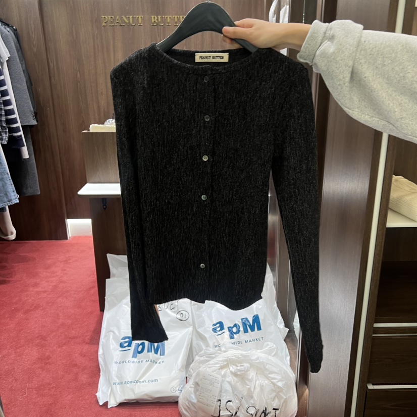 PEANUT BUTTER東大門㊣代購女士新款推薦25秋冬職業長袖T恤PEANUT BUTTER長袖T恤圖色4