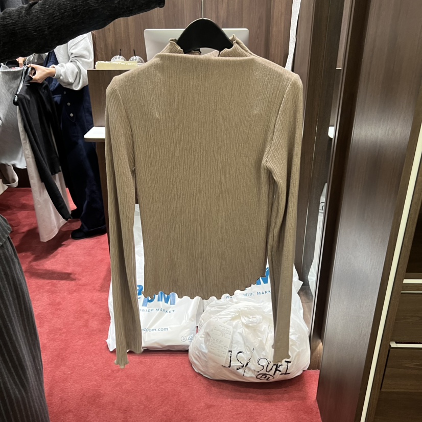 PEANUT BUTTER韓國代購㊣女士新款職業休閑時尚人氣長袖T恤PEANUT BUTTER長袖T恤圖色2