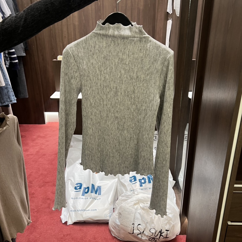 PEANUT BUTTER韓國代購㊣女士新款職業休閑時尚人氣長袖T恤PEANUT BUTTER長袖T恤圖色3