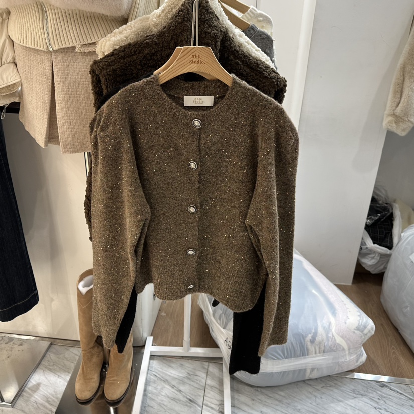 ABLESTUDIO東大門㊣直郵女士新款推薦人氣休閑熱賣時尚針織衫ABLESTUDIO針織衫圖色1