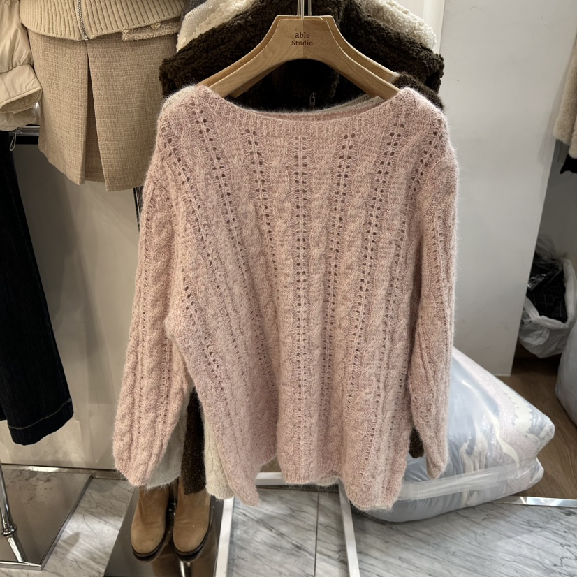 ABLESTUDIO東大門㊣代購女士新款熱賣推薦職業人氣時尚針織衫ABLESTUDIO針織衫圖色2