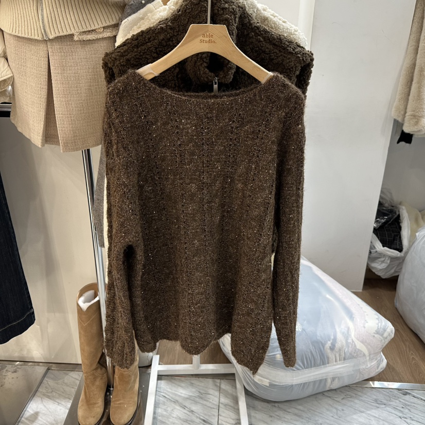 ABLESTUDIO東大門㊣代購女士新款熱賣推薦職業人氣時尚針織衫ABLESTUDIO針織衫圖色3