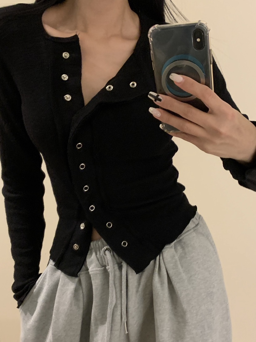 BADCALM東大門㊣實拍女士新品推薦25秋冬熱賣人氣時尚長袖T恤BADCALM長袖T恤