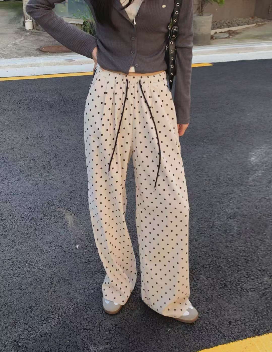 MONOPOLY-모노폴리-T韓國代購㊣女裝新款25秋冬職業休閑褲MONO_POLY休閑褲