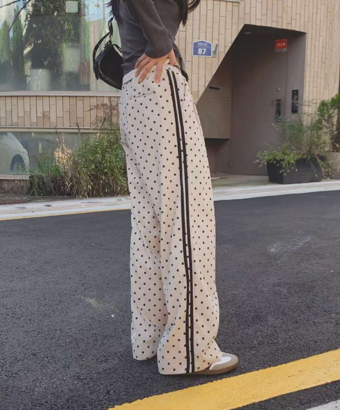 MONOPOLY-모노폴리-T韓國代購㊣女裝新款25秋冬職業休閑褲MONO_POLY休閑褲