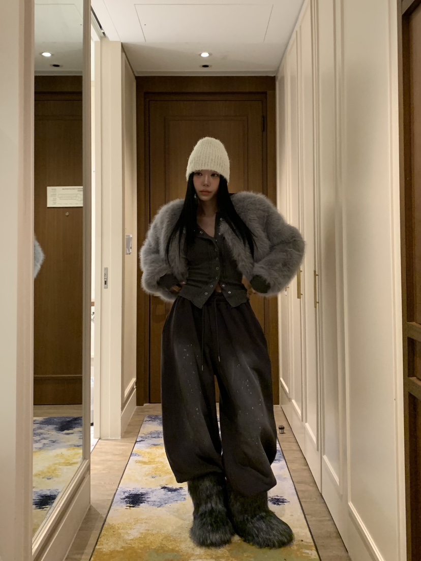 BADCALM東大門㊣代購女士新品熱賣25秋冬人氣職業時尚休閑褲BADCALM休閑褲