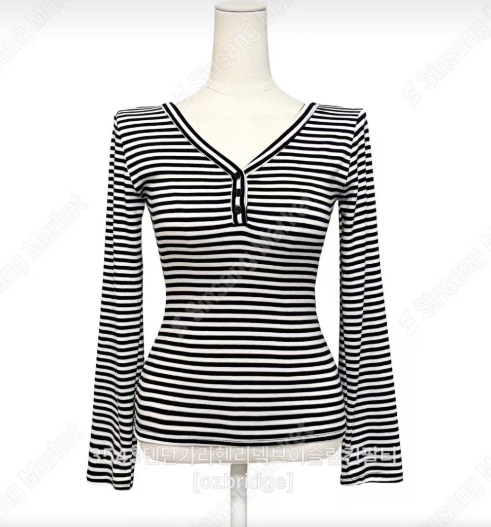 OZBRIDGE 오즈브릿지東大門㊣實拍女裝新款職業長袖T恤修身OZBRIDGE 오즈브릿지長袖T恤圖色1