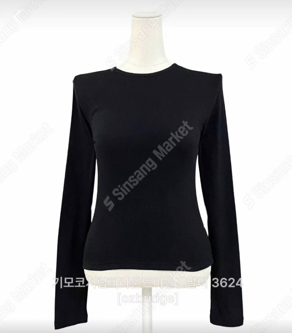 OZBRIDGE 오즈브릿지東大門㊣代購女裝新品人氣長袖T恤圓領OZBRIDGE 오즈브릿지長袖T恤圖色2