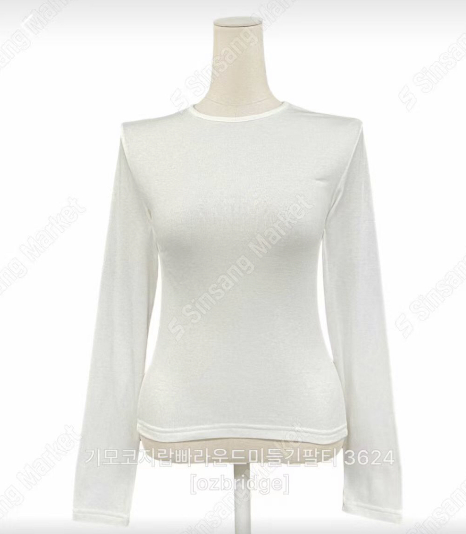 OZBRIDGE 오즈브릿지東大門㊣代購女裝新品人氣長袖T恤圓領OZBRIDGE 오즈브릿지長袖T恤圖色3