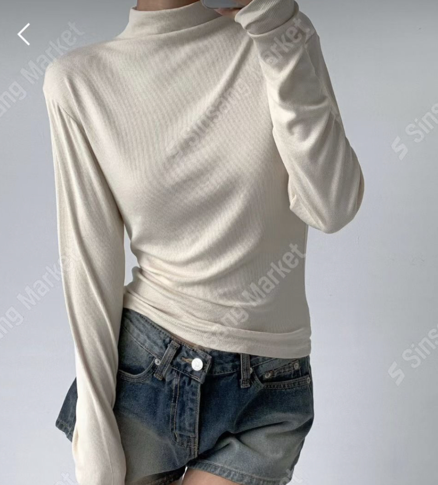 OZBRIDGE 오즈브릿지東大門㊣直郵女士新款熱賣長袖T恤修身寬松OZBRIDGE 오즈브릿지長袖T恤