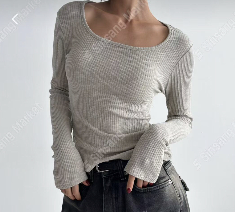 OZBRIDGE 오즈브릿지韓國代購㊣女裝新品休閑職業長袖T恤修身OZBRIDGE 오즈브릿지長袖T恤