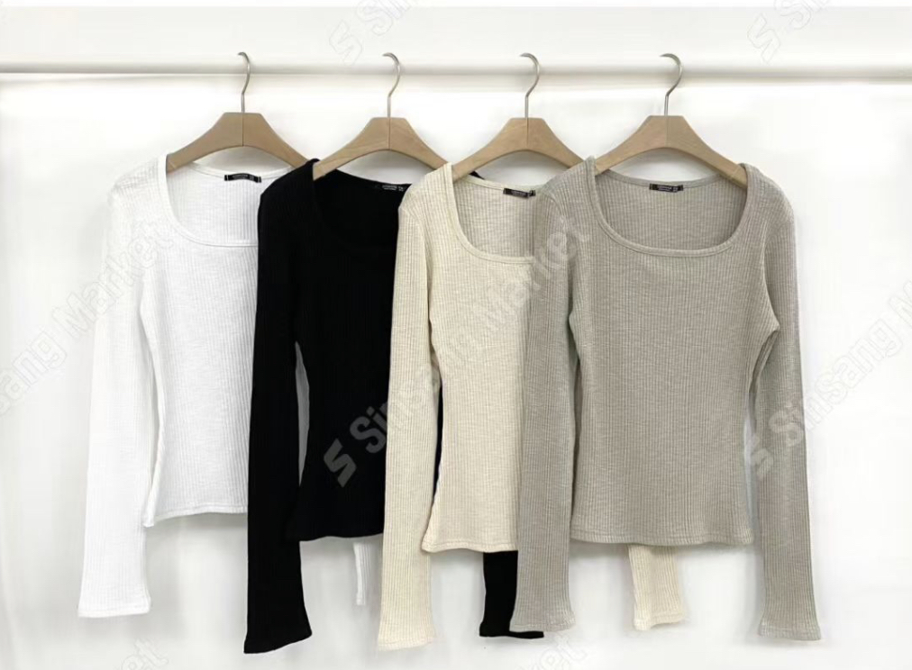 OZBRIDGE 오즈브릿지韓國代購㊣女裝新品休閑職業長袖T恤修身OZBRIDGE 오즈브릿지長袖T恤圖色2左二色