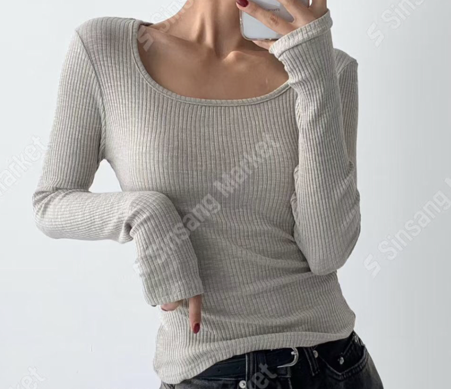 OZBRIDGE 오즈브릿지韓國代購㊣女裝新品休閑職業長袖T恤修身OZBRIDGE 오즈브릿지長袖T恤圖色4