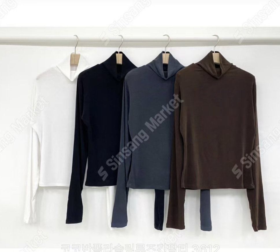 OZBRIDGE 오즈브릿지韓國直郵㊣女裝新品職業長袖T恤修身寬松OZBRIDGE 오즈브릿지長袖T恤圖色3左三色