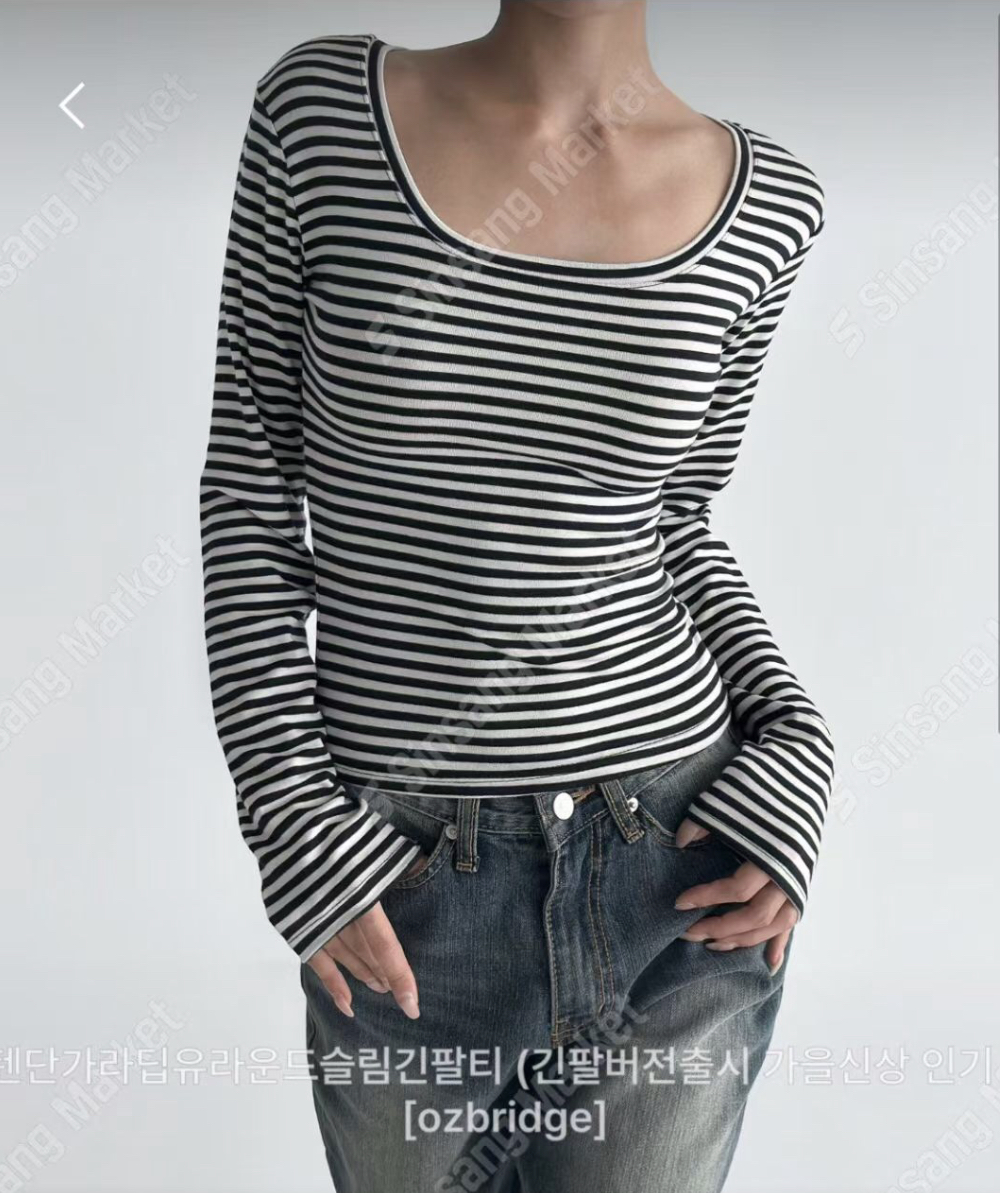 OZBRIDGE 오즈브릿지東大門㊣直郵女士新品推薦長袖T恤修身圓領OZBRIDGE 오즈브릿지長袖T恤圖色1