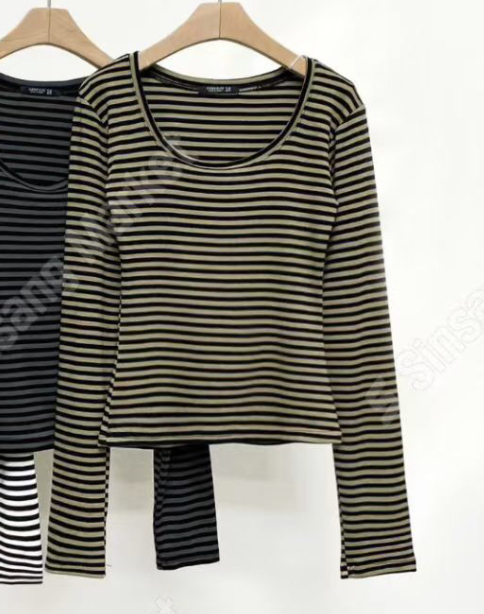 OZBRIDGE 오즈브릿지東大門㊣直郵女士新品推薦長袖T恤修身圓領OZBRIDGE 오즈브릿지長袖T恤圖色3