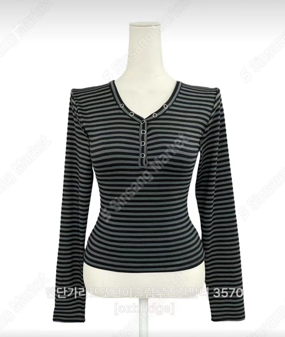 OZBRIDGE 오즈브릿지東大門㊣直郵女士新款推薦長袖T恤修身寬松OZBRIDGE 오즈브릿지長袖T恤圖色2